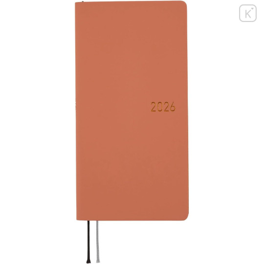 Japan Hobonichi Techo Weeks Softcover Horizontal English - Smooth Milk Cocoa / 2026 Jan / Mon Start - 1