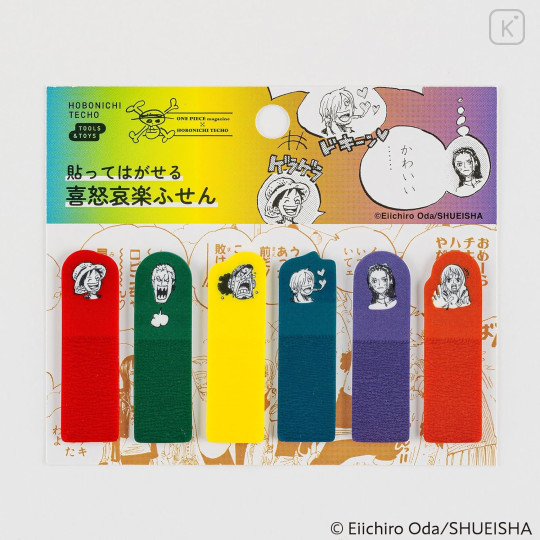 Japan Hobonichi Clear Sticky Note Set - One Piece : Emotions - 2