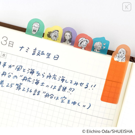 Japan Hobonichi Clear Sticky Note Set - One Piece : Emotions - 4