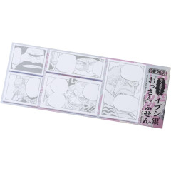 Japan Hobonichi Clear Sticky Note Set - One Piece : Sparkling Silver Old Guys