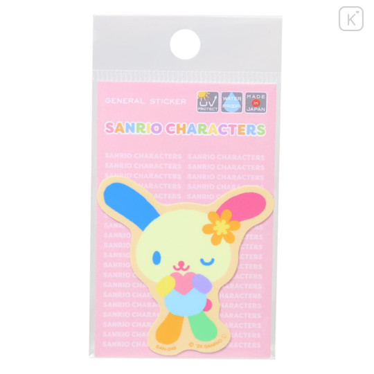 Japan Sanrio Vinyl Sticker - Usahana : Heart - 1
