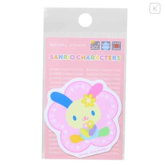 Japan Sanrio Vinyl Sticker - Usahana : Flower - 1