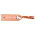 Japan Sanrio Bamboo Chopsticks 21cm with Bag - Hello Kitty - 1