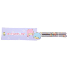 Japan Sanrio Bamboo Chopsticks 21cm with Bag - Little Twin Stars