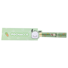 Japan Sanrio Bamboo Chopsticks 21cm with Bag - Pochacco