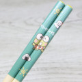 Japan Sanrio Bamboo Chopsticks 21cm with Bag - Keroppi - 2