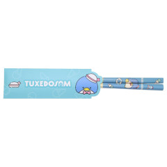 Japan Sanrio Bamboo Chopsticks 21cm with Bag - Tuxedosam