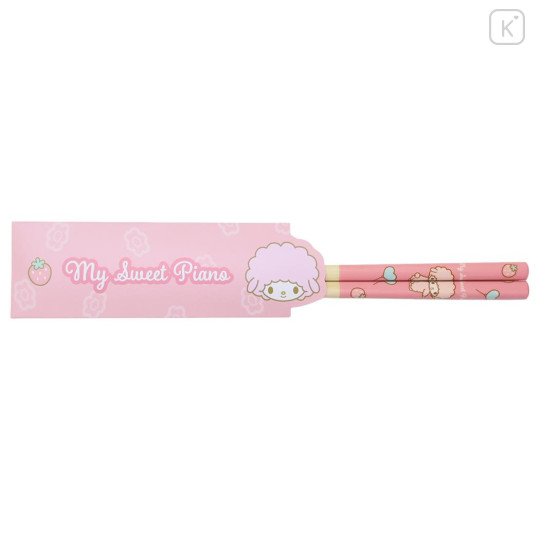 Japan Sanrio Bamboo Chopsticks 21cm with Bag - My Sweet Piano - 1