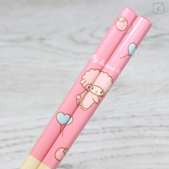 Japan Sanrio Bamboo Chopsticks 21cm with Bag - My Sweet Piano - 2