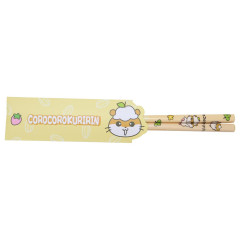 Japan Sanrio Bamboo Chopsticks 21cm with Bag - Corocorokuririn