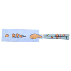 Japan Sanrio Bamboo Chopsticks 21cm with Bag - Kirimichan