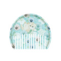 Japan Mofusand Hibiya Kadan Marble Acrylic Comb - Flora Cat Winter Blue - 1