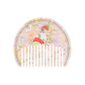 Japan Mofusand Hibiya Kadan Marble Acrylic Comb - Flora Cat Strawberry Pink - 4