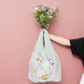 Japan Mofusand Hibiya Kadan Tulle Tote Bag - Flora Cat Winter Mint - 4