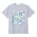Japan Mofusand Hibiya Kadan T-shirt (M) - Flora Cat Winter Origin Gray - 1