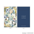 Japan Mofusand Hibiya Kadan Mini Envelope Set - Flora Cat Blue - 1