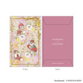 Japan Mofusand Hibiya Kadan Mini Envelope Set - Flora Cat Strawberry Pink - 1