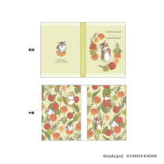 Japan Mofusand Hibiya Kadan Flip Memo Pad - Flora Cat Dahlia