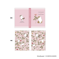 Japan Mofusand Hibiya Kadan Flip Memo Pad - Flora Cat Rose Pink