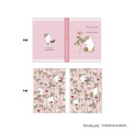 Japan Mofusand Hibiya Kadan Flip Memo Pad - Flora Cat Rose Pink - 1