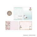 Japan Mofusand Hibiya Kadan Flip Memo Pad - Flora Cat Rose Pink - 2