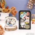 Japan Mofusand Hibiya Kadan Paper Theater Craft Kit - Flora Cat Winter - 2