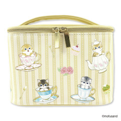 Japan Mofusand Vanity Pouch - Cat Tea Party Yellow