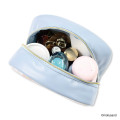 Japan Mofusand Round Cosmetic Pouch - Cat Tea Party Blue - 6