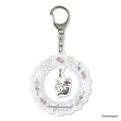 Japan Mofusand Swaying Keychain - Cat Tea Party Blue