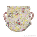 Japan Mofusand Hibiya Kadan Drawstring Bag - Flora Cat Strawberry Pink - 4