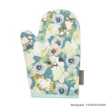 Japan Mofusand Hibiya Kadan Pot Holder - Flora Cat Blue - 1