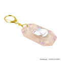 Japan Mofusand Hibiya Kadan 3D Keychain - Flora Cat Rose Pink - 4