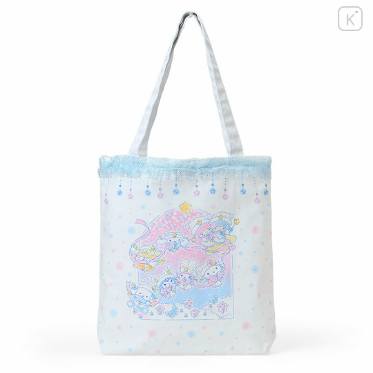 Japan Sanrio Original Tote Bag - Sparkling Winter Design Characters - 1