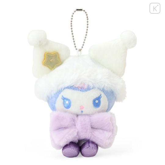 Japan Sanrio Original Mascot Holder - Kuromi : Sparkling Winter Design - 1