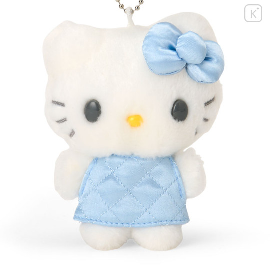 Japan Sanrio Original Mascot Holder - Hello Kitty : Miniature Quilt Blue - 2