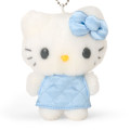 Japan Sanrio Original Mascot Holder - Hello Kitty : Miniature Quilt Blue - 2