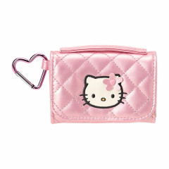 Japan Sanrio Original Coin Purse - Hello Kitty : Miniature Quilt Wallet-Shaped Pink