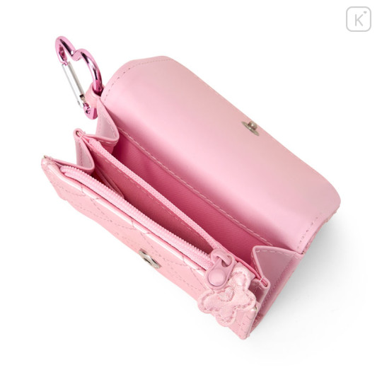 Japan Sanrio Original Coin Purse - Hello Kitty : Miniature Quilt Wallet-Shaped Pink - 3