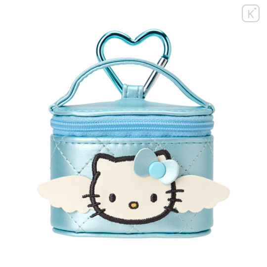 Japan Sanrio Original Mini Accessory Case - Hello Kitty : Miniature Quilt Vanity-Shaped Blue - 1