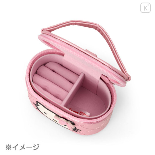 Japan Sanrio Original Mini Accessory Case - Hello Kitty : Miniature Quilt Vanity-Shaped Blue - 3