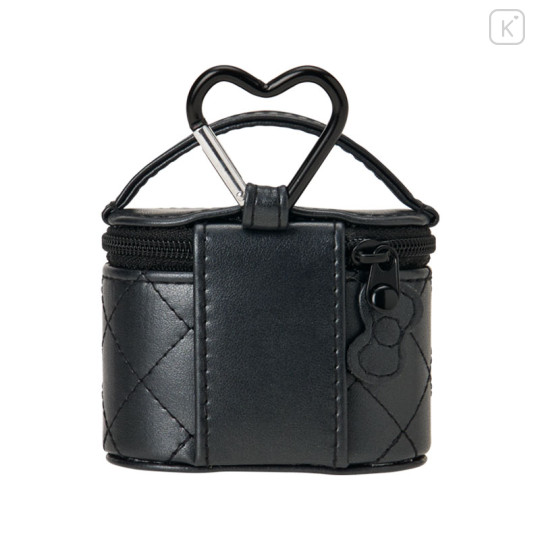 Japan Sanrio Original Mini Accessory Case - Hello Kitty : Miniature Quilt Vanity-Shaped Black - 2