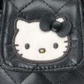 Japan Sanrio Original Mini Pouch with Carabiner - Hello Kitty : Miniature Quilt Backpack Style Black - 4