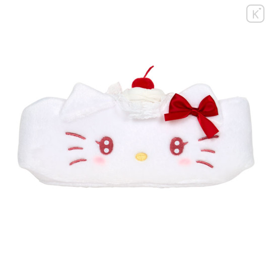 Japan Sanrio Hair Band with Ears - Hello Kitty : Whipped Cherry - 1