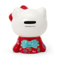 Japan Sanrio Original Piggy Bank - Hello Kitty : Kimono Red - 2