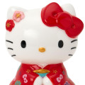 Japan Sanrio Original Piggy Bank - Hello Kitty : Kimono Red - 4