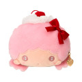Japan Sanrio Face-shaped Pouch - Little Twin Stars : Whipped Cherry - 3