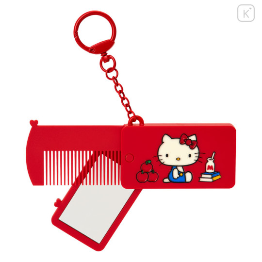Japan Sanrio Mini Mirror & Comb Keychain - Hello Kitty : Sanrio Everyday Goods - 3