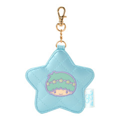 Japan Sanrio Mirror Keychain - Little Twin Stars : Kiki Quilted Star-Shaped
