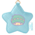 Japan Sanrio Mirror Keychain - Little Twin Stars : Kiki Quilted Star-Shaped - 2