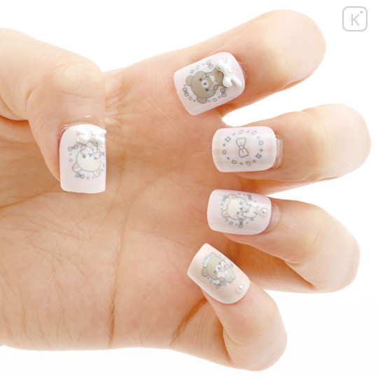 Japan San-X Nail Tips - Chairoikoguma & Korilakkuma : Makeup Rilakkuma - 3